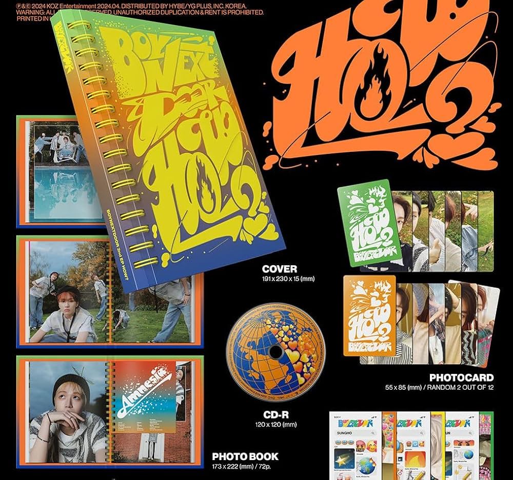 BOYNEXTDOOR HOW イハン BOYNEXTDOOR HOW? 2nd EP Album STICKER Ver/CD+Book+2 Card+Door